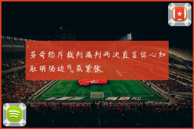 芬奇怒斥裁判漏判两次直言你心知肚明场边气氛紧张